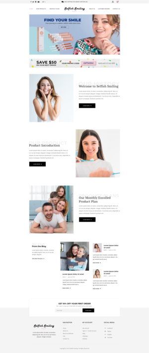 whitening gel shopping website design | Web Design by v.senthil-designer