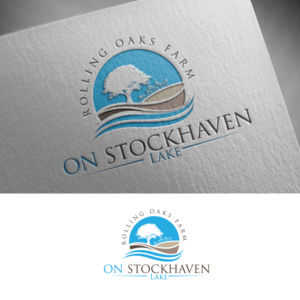 Rolling oaks farm on Stockhaven Lake | Logo Design by Graphic Bricks