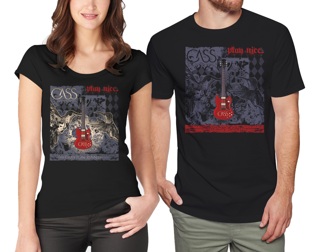 T-shirt Design by Kid Ink for Cass Clayton Music, LLC | Design: #22018030