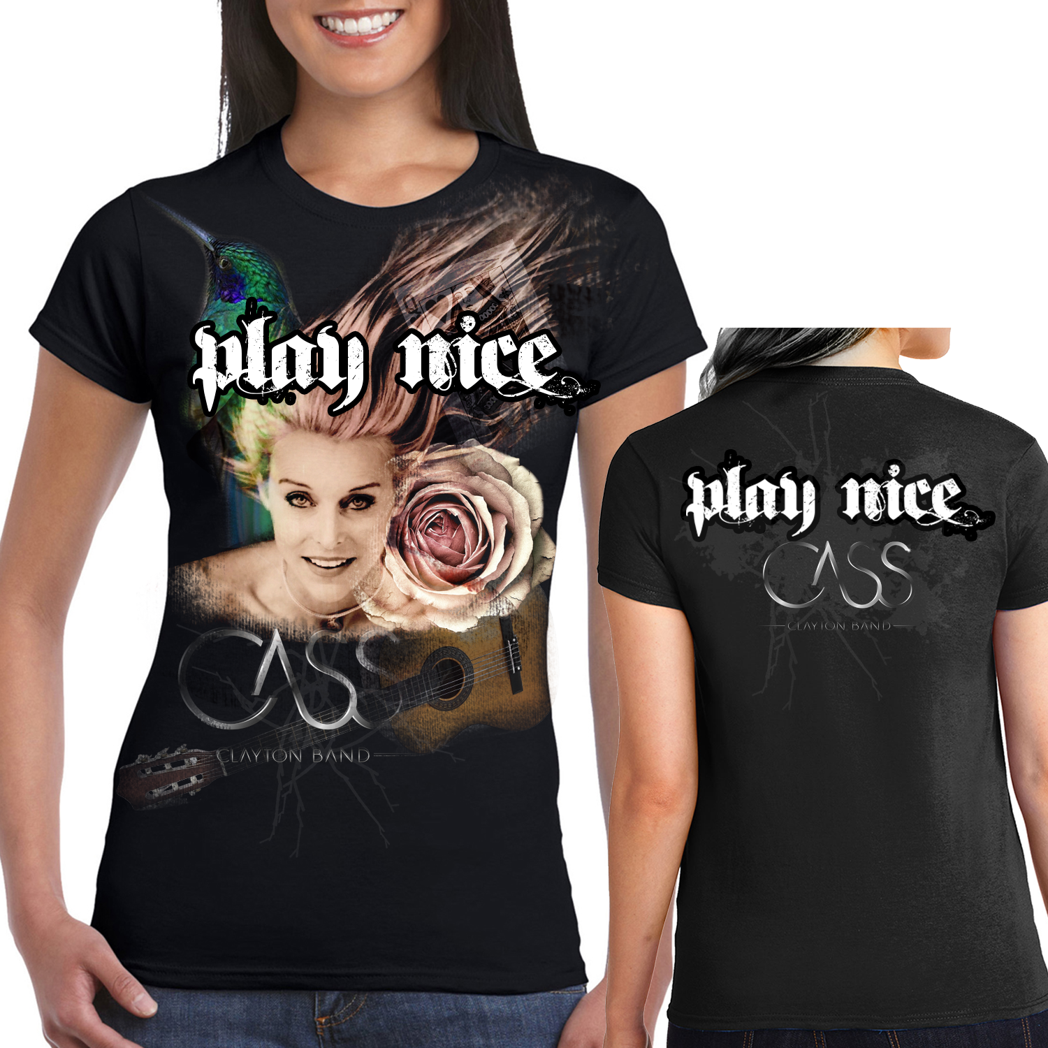 T-shirt Design by elveneclipse for Cass Clayton Music, LLC | Design #21980523