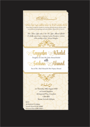 Einladungs-Design von maazalisyed für dieses Projekt | Design #21986634