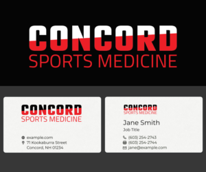 Logo Design by Thorsten W. for Concord Sports Medicine | Design: #22009940
