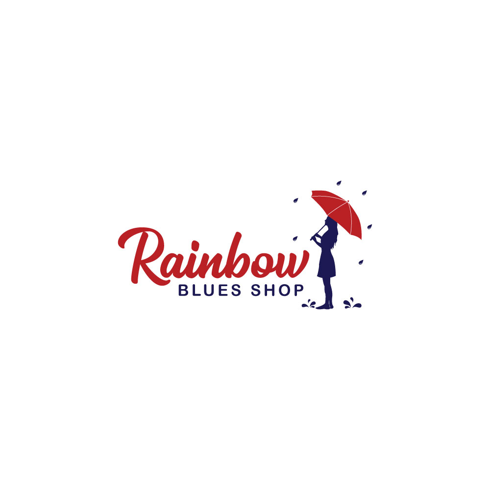 Logo Design by ecorokerz for Rainbow Blues Shop | Design #21964423