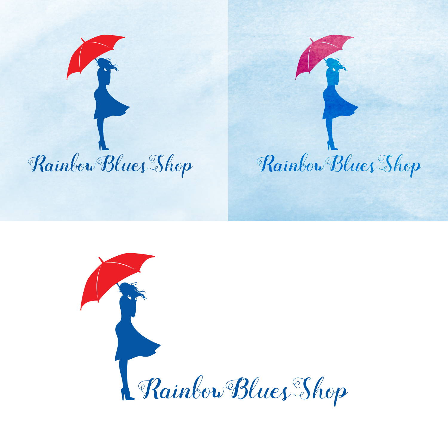 Logo Design by TSU Creations for Rainbow Blues Shop | Design #21964216