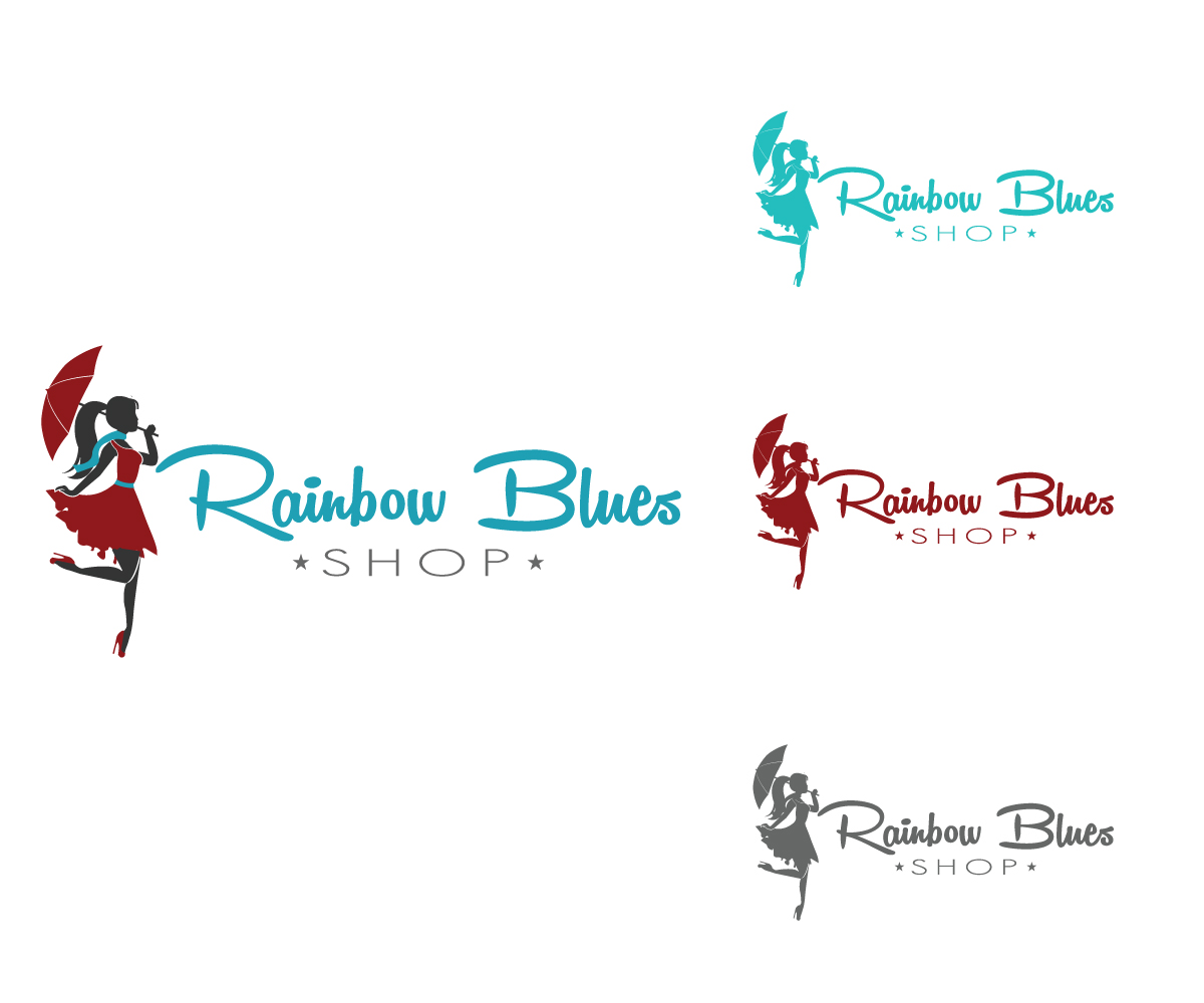 Logo Design by MDH TECH for Rainbow Blues Shop | Design #21966041