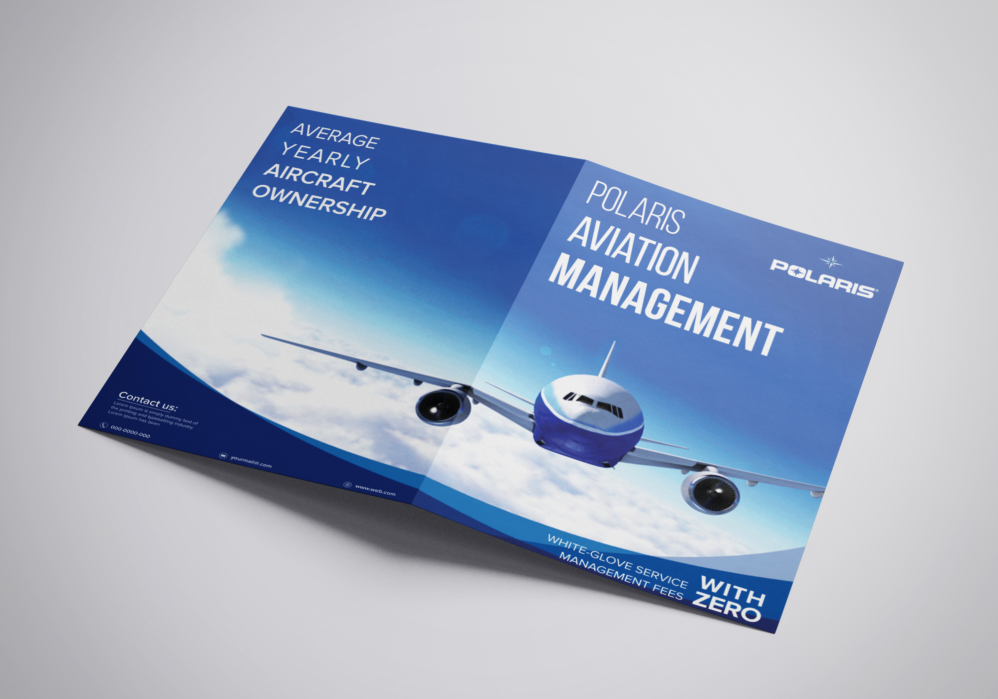 Flyer Design by SAI DESIGNS for Polaris Aviation Solutions  | Design #21981931