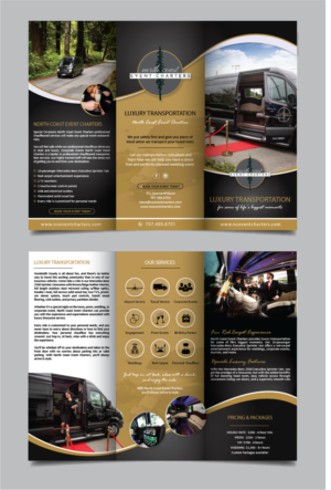 Brochure Design by alex989 for North Coast Event Charters  | Design: #21978799
