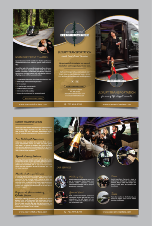 Brochure Design by alex989 for North Coast Event Charters  | Design: #21984059