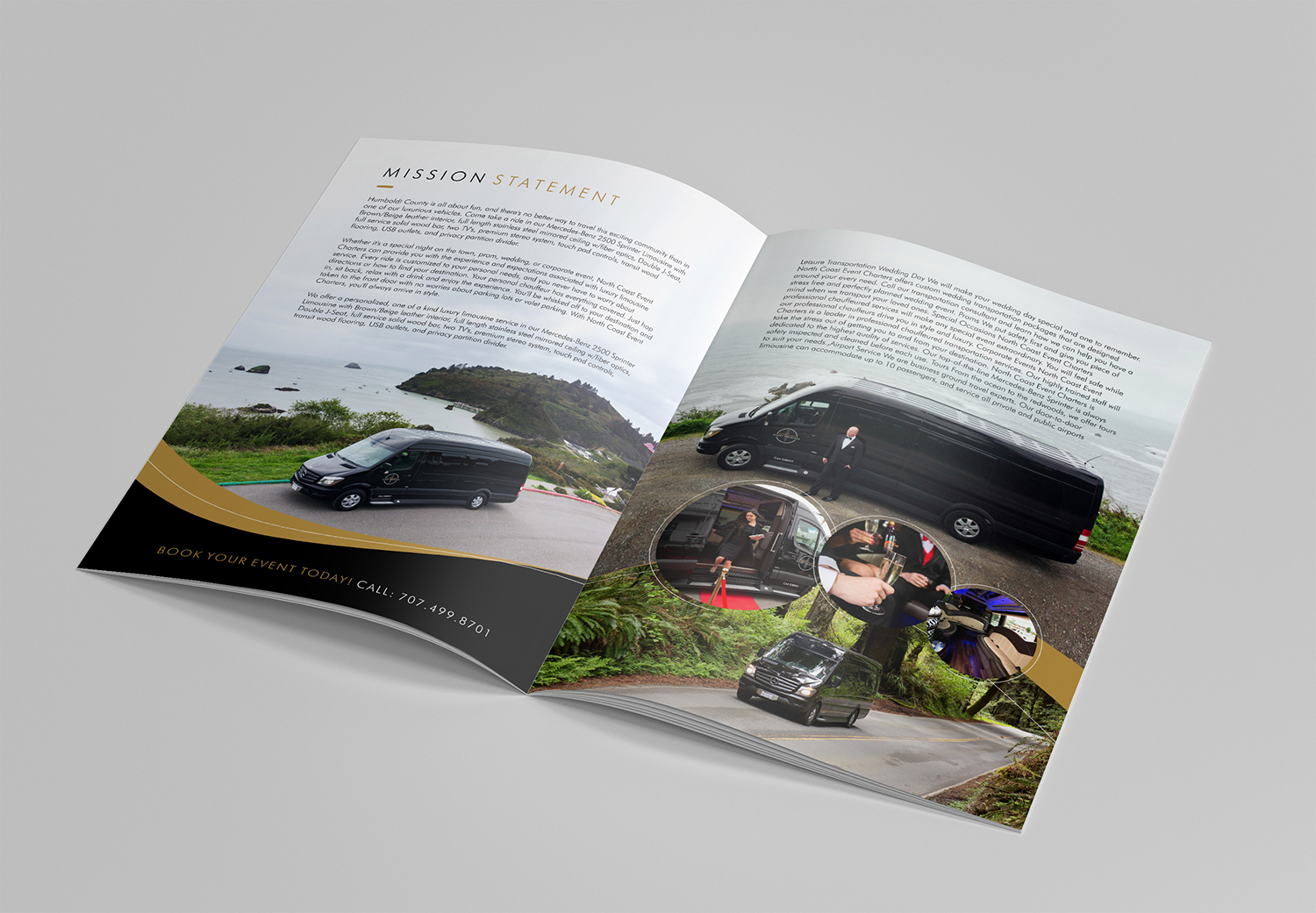 Brochure Design by ecorokerz for North Coast Event Charters  | Design #21970547