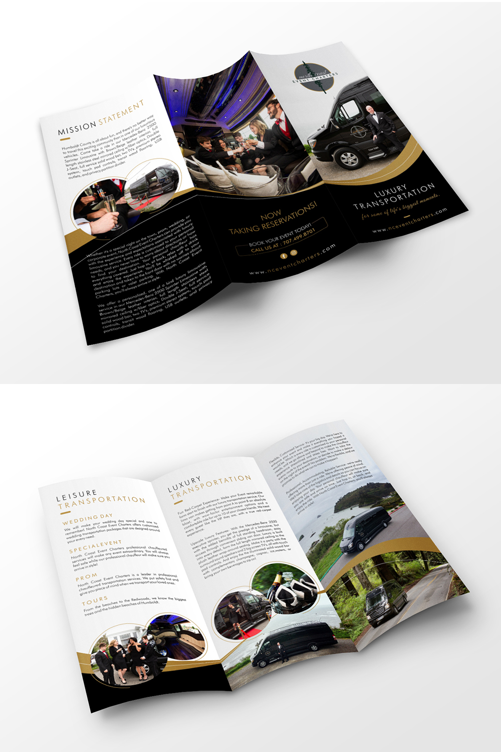 Brochure Design by ecorokerz for North Coast Event Charters  | Design #21989272