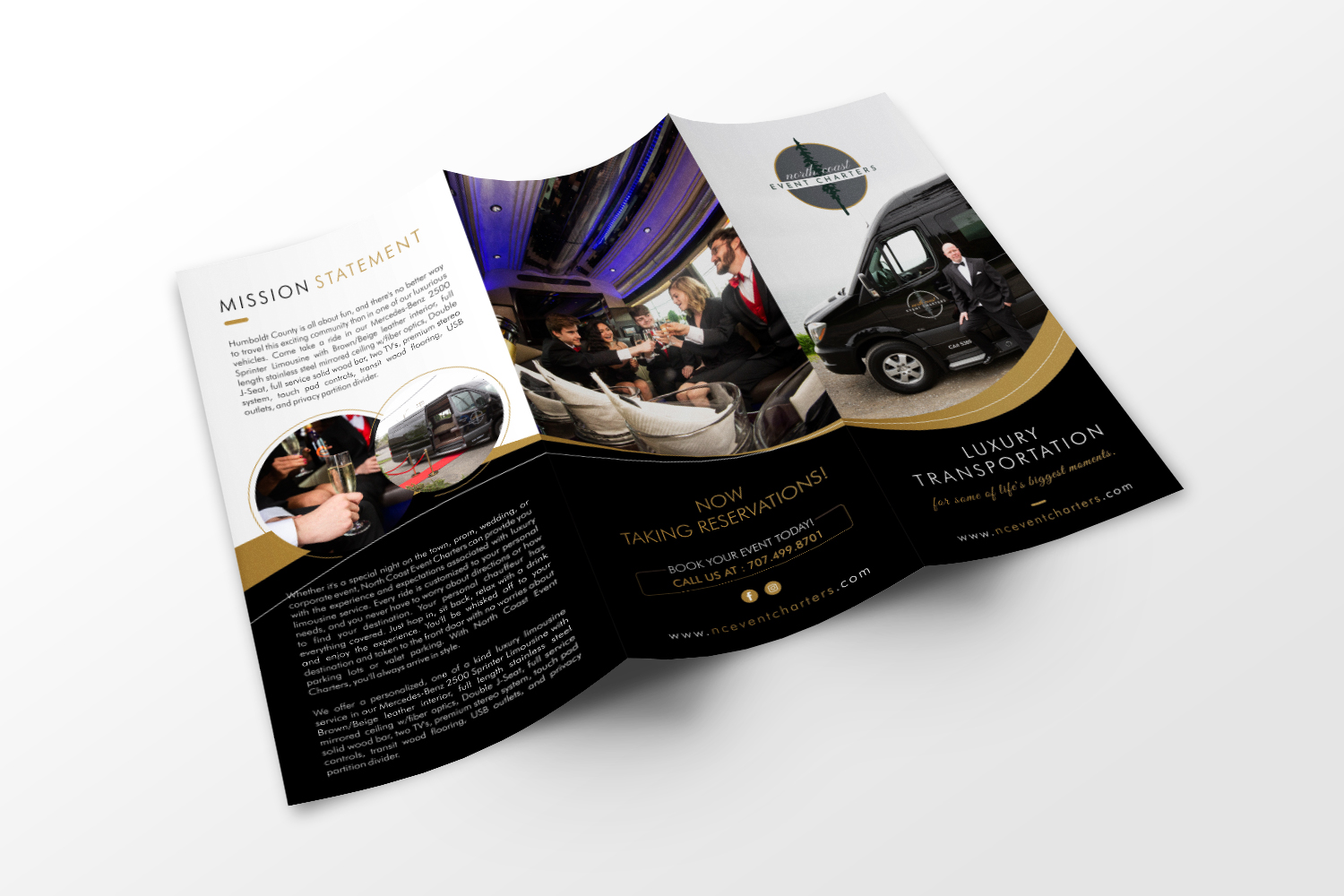 Brochure Design by ecorokerz for North Coast Event Charters  | Design #21989273
