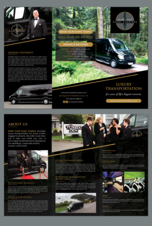 Brochure Design by BLUE WINGS for North Coast Event Charters  | Design: #21987311