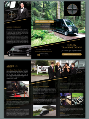 Broschüren-Design von BLUE WINGS für North Coast Event Charters  | Design #21987382