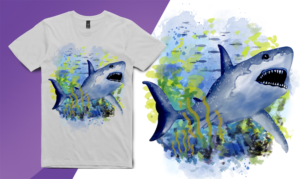 Shark needs a world to live in | Diseño de Camiseta por PenArmy