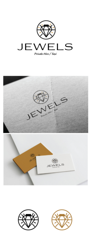 Jewels (primary text) - Private Hire / Taxi (secondary text) (I will also wish to include tel number and website below the logo somewhere/somehow) | Design de Logo par AbhishekkM'24