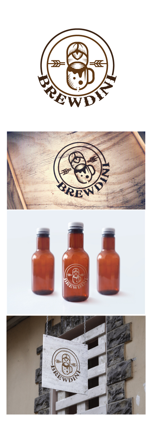 Logo Design by AbhishekkM'24 for Brewdini | Design #21975460