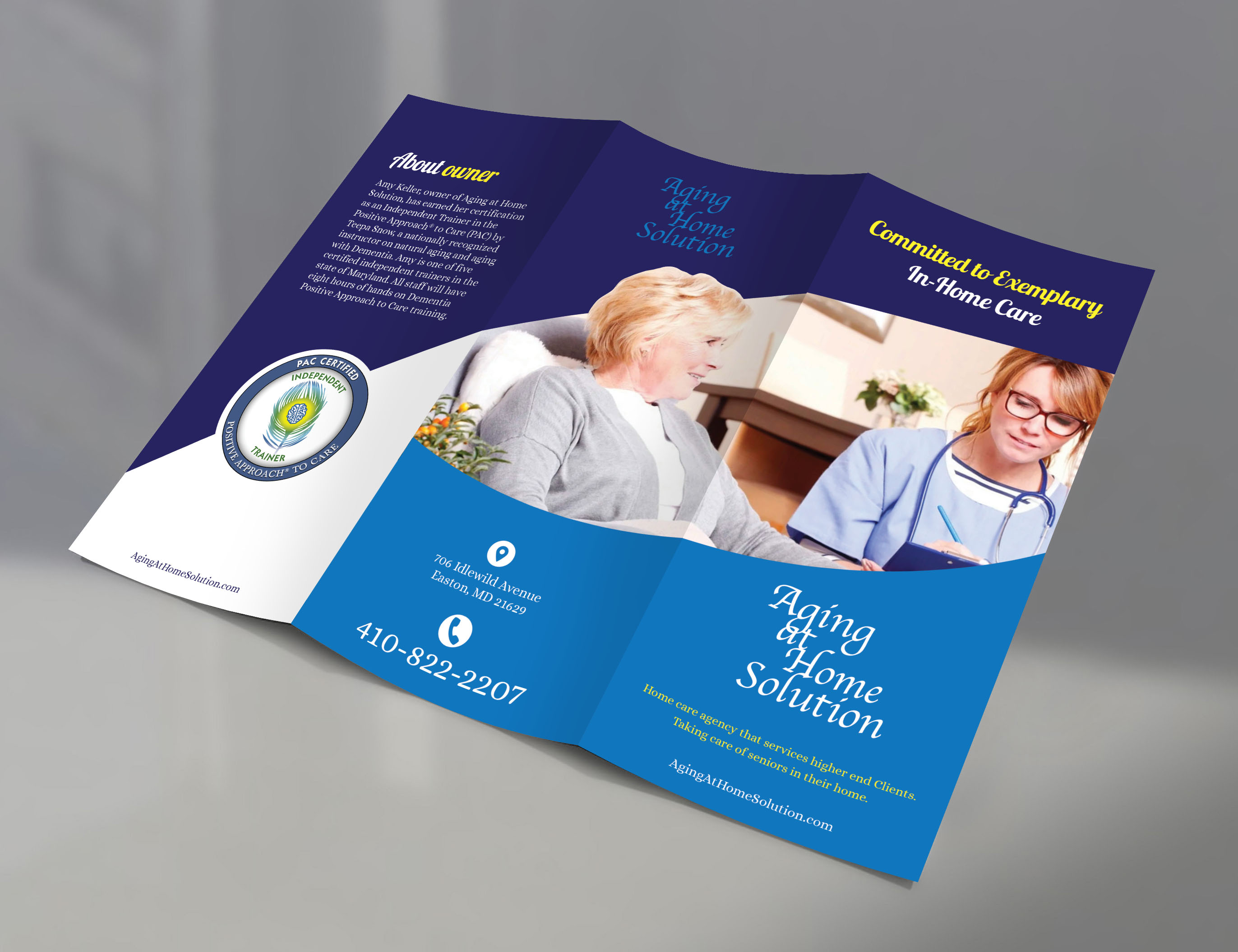 Diseño de Brochure por PAS-CREATIVE para Aging at Home Solution | Diseño #22024829