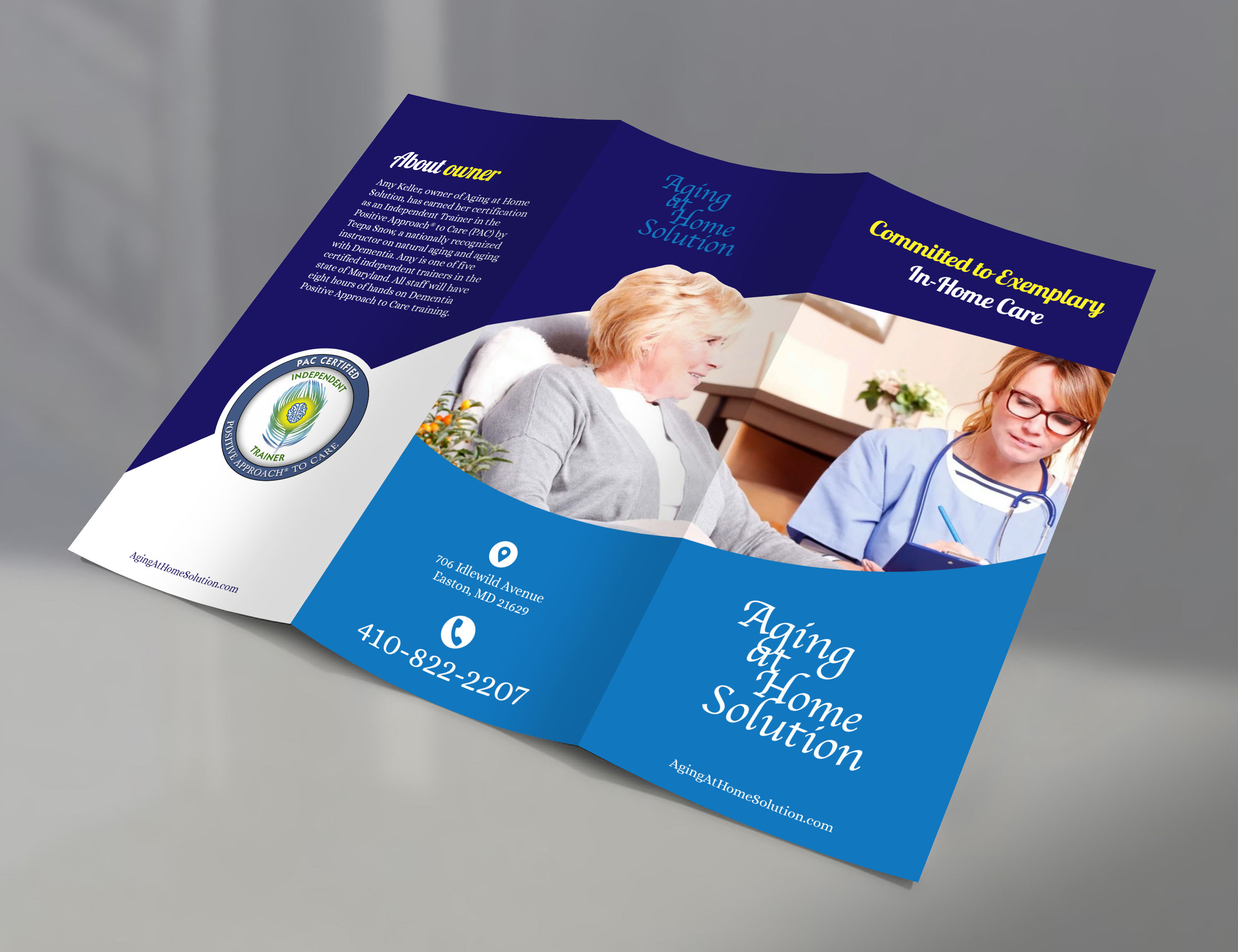 Brochure Design by PAS-CREATIVE for Aging at Home Solution | Design #22025668