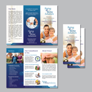 Brochure Design by Achiver for Aging at Home Solution | Design: #22021920