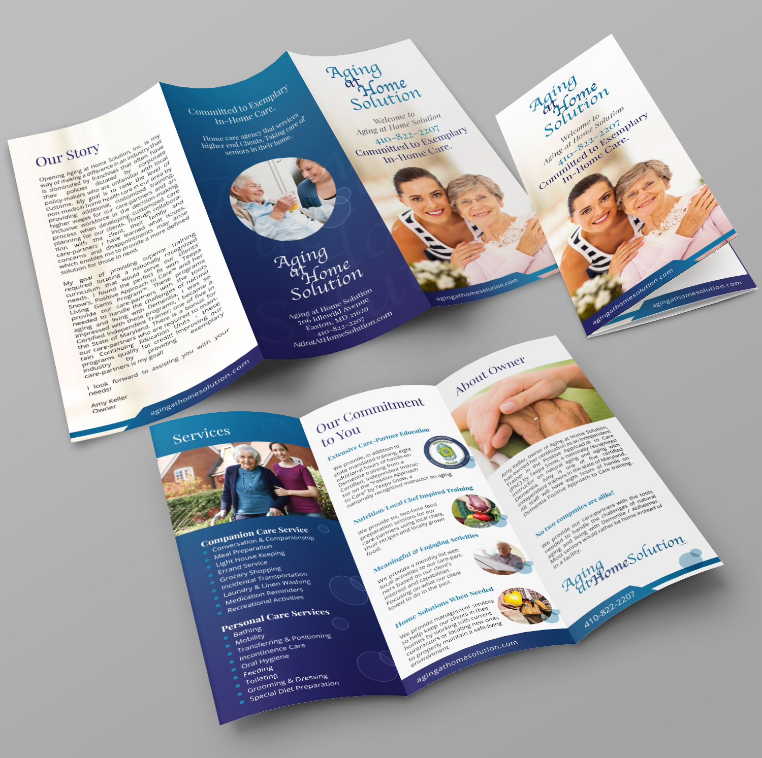 Brochure Design by Achiver for Aging at Home Solution | Design #22021941