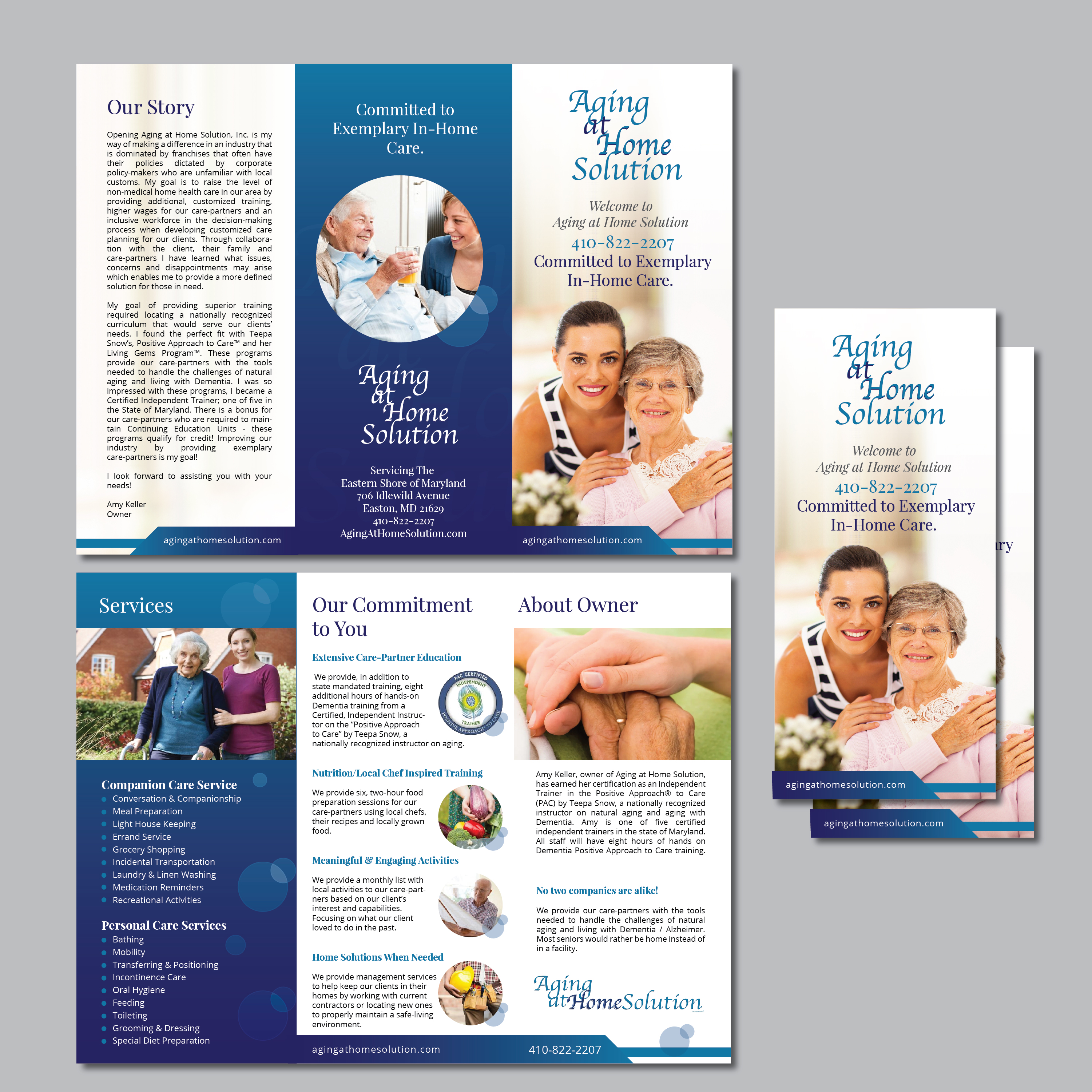 Brochure Design by Achiver for Aging at Home Solution | Design #22024671