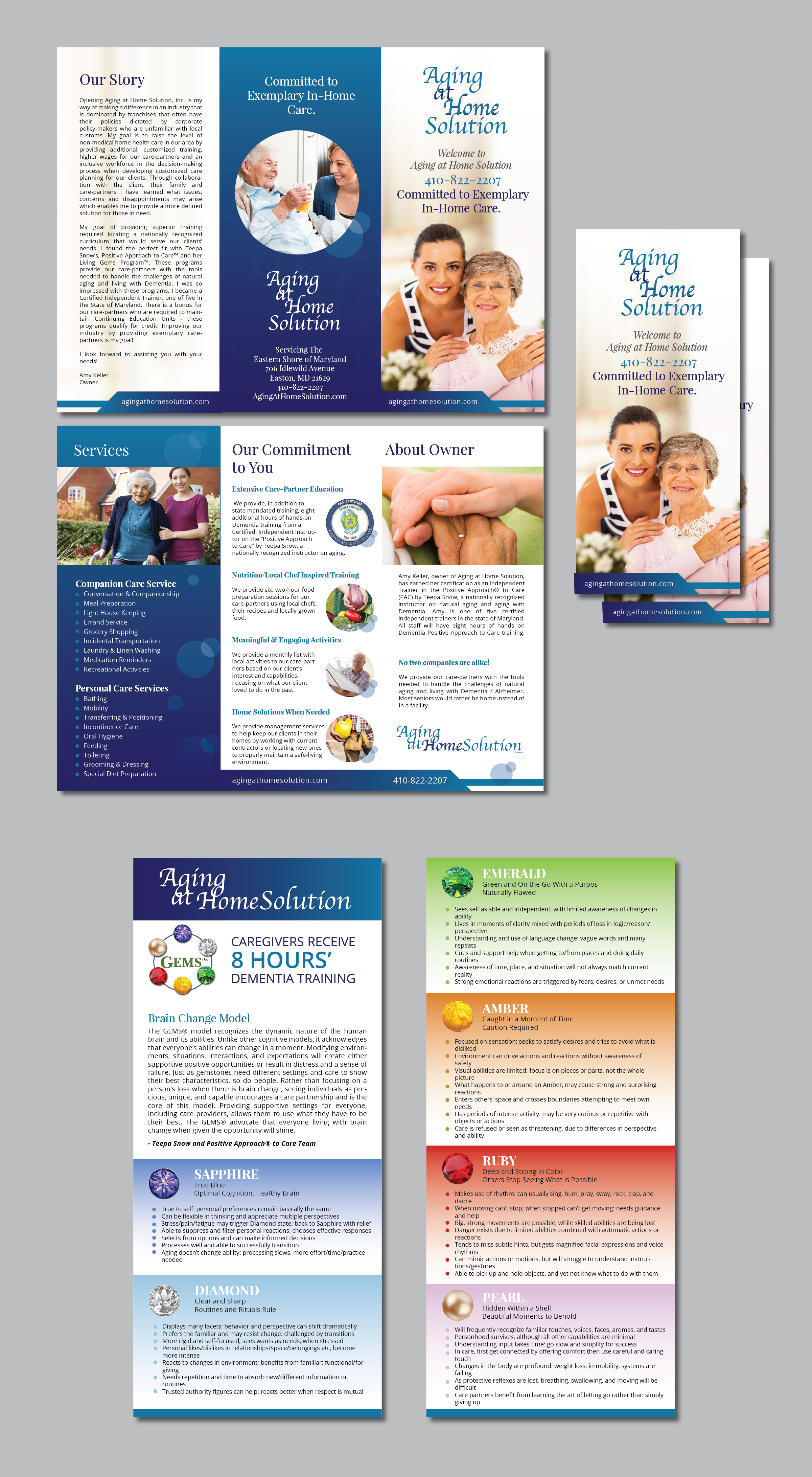 Brochure Design by Achiver for Aging at Home Solution | Design #22027930