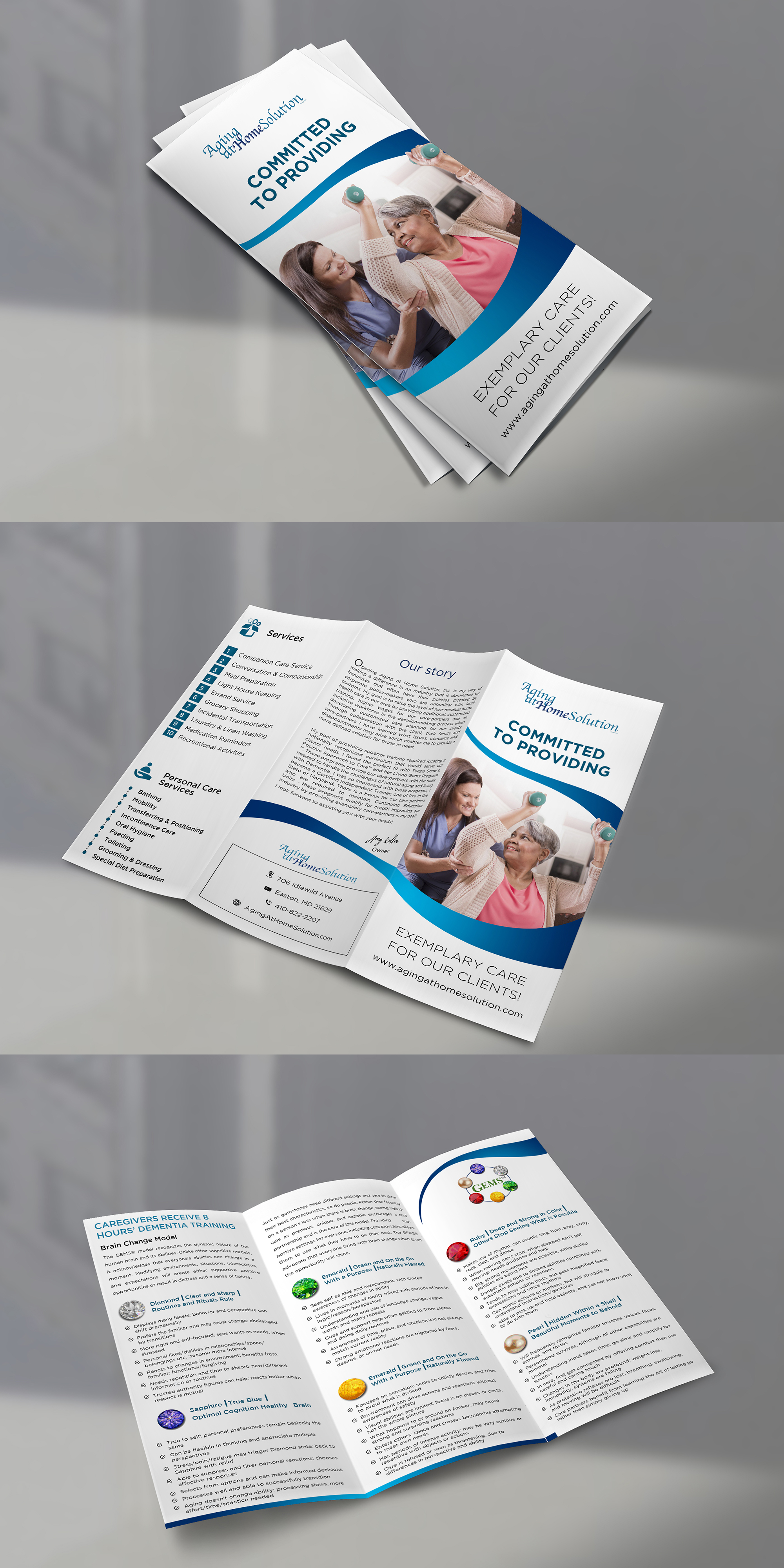 Brochure Design by debdesign for Aging at Home Solution | Design #22016012