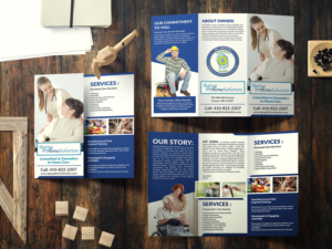 Brochure Design by Deziners Zone for Aging at Home Solution | Design: #21998925