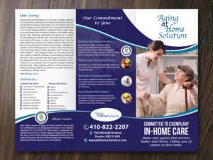 Brochure Design by innovative earth for Aging at Home Solution | Design: #21995709