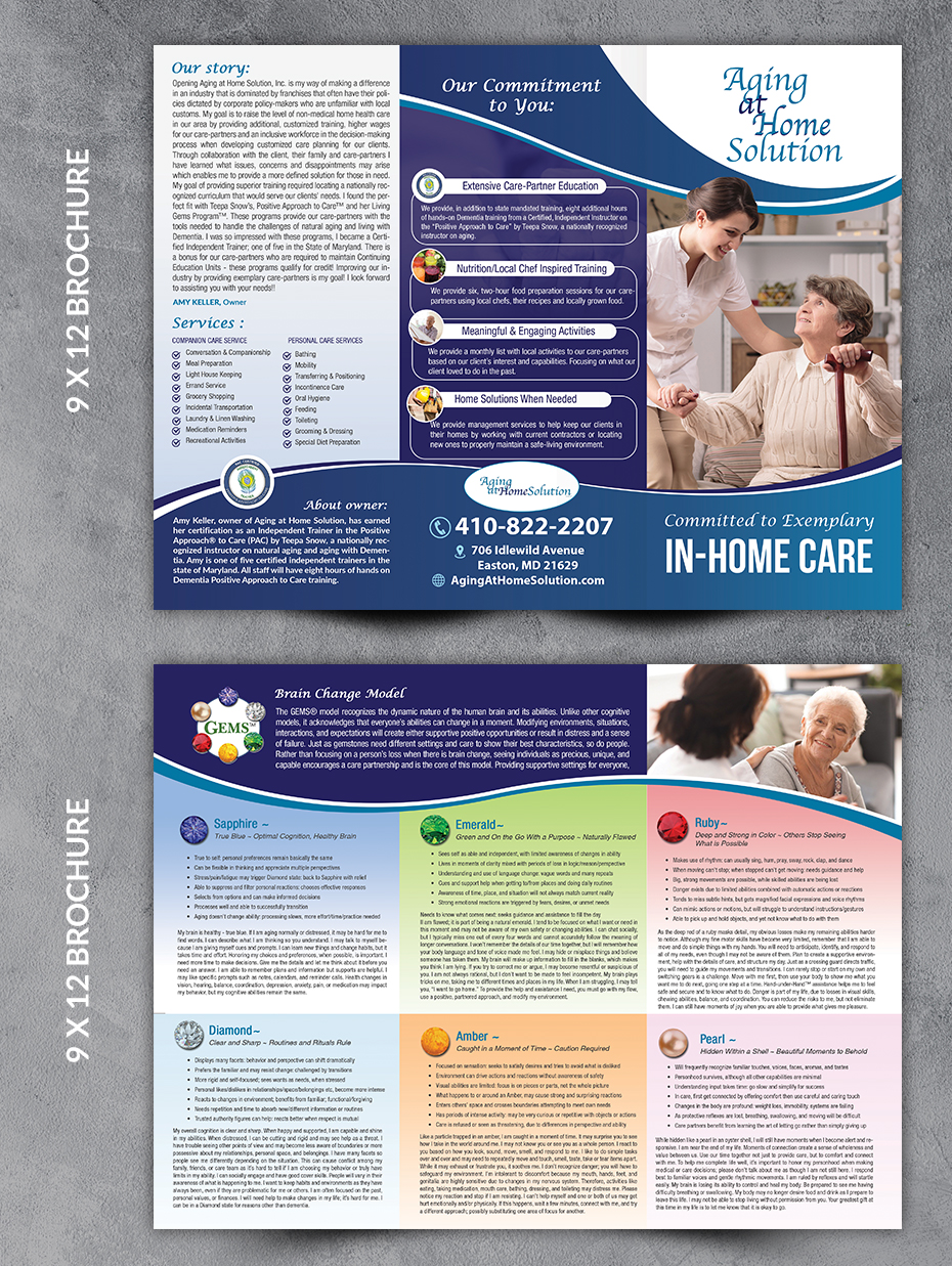 Design de Brochure par innovative earth pour Aging at Home Solution | Design #22019475