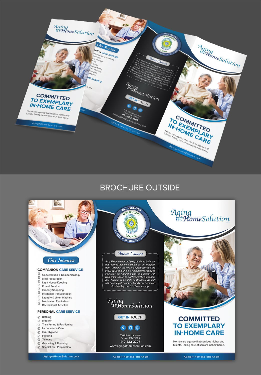 Brochure Design by SAI DESIGNS for Aging at Home Solution | Design #21975464
