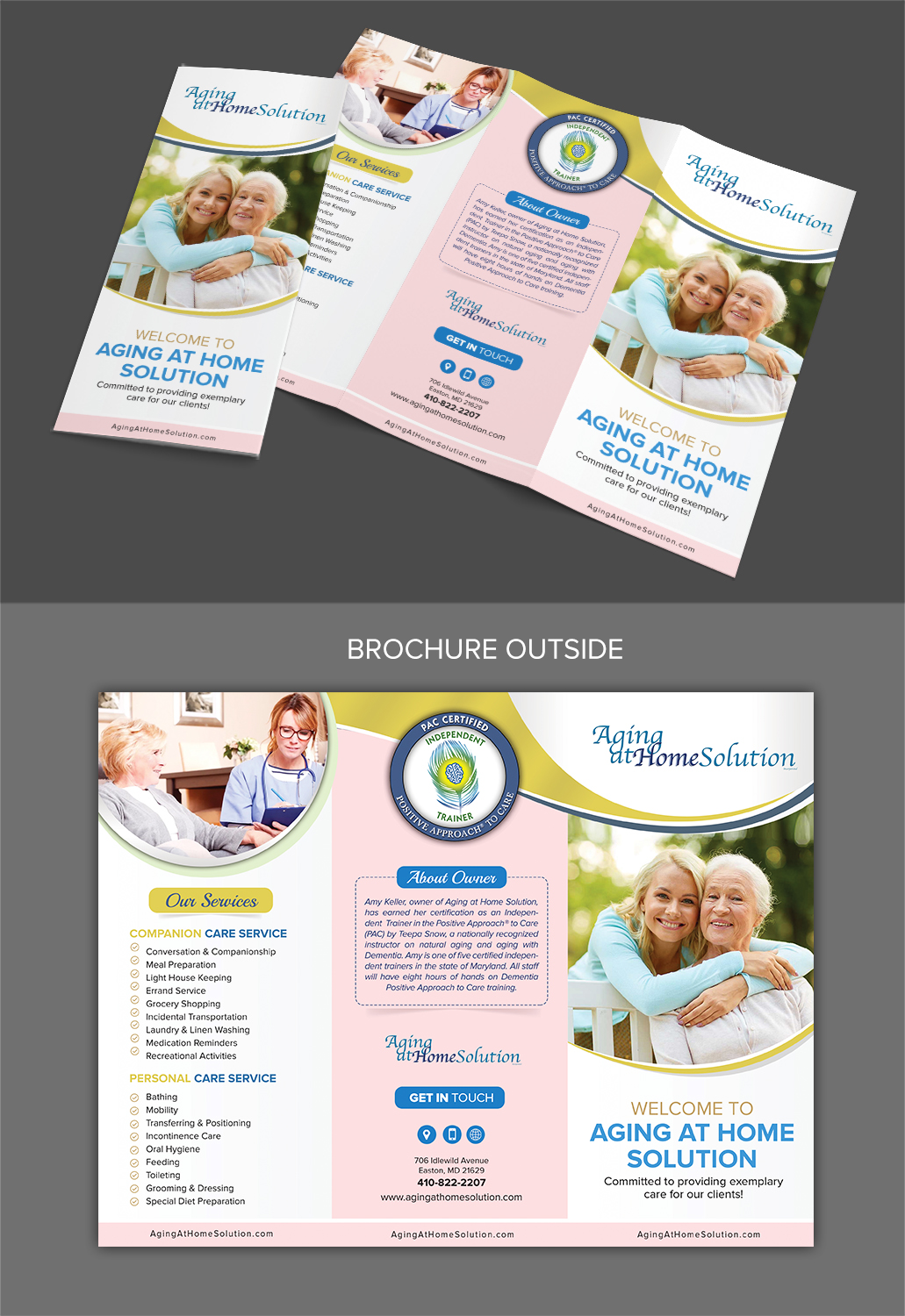 Brochure Design by SAI DESIGNS for Aging at Home Solution | Design #22001564