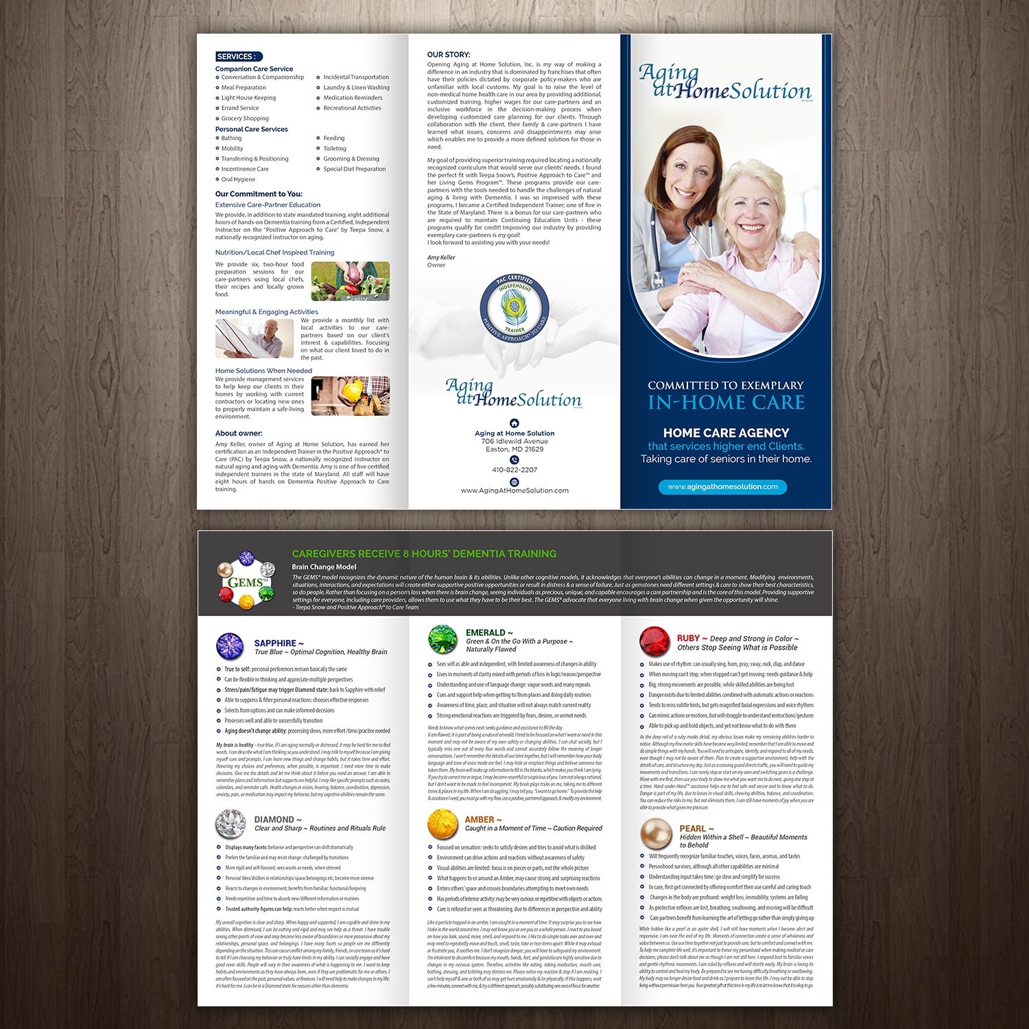 Brochure Design by GraphicsGuru for Aging at Home Solution | Design #22018251