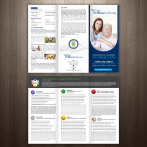Brochure Design by GraphicsGuru for Aging at Home Solution | Design: #22018251