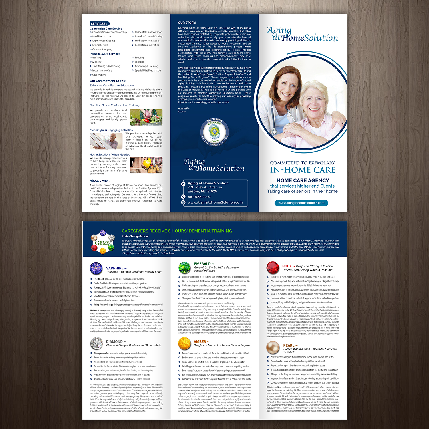 Brochure Design by GraphicsGuru for Aging at Home Solution | Design #22020458