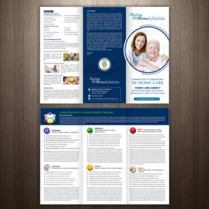 Brochure Design by GraphicsGuru for Aging at Home Solution | Design: #22020458