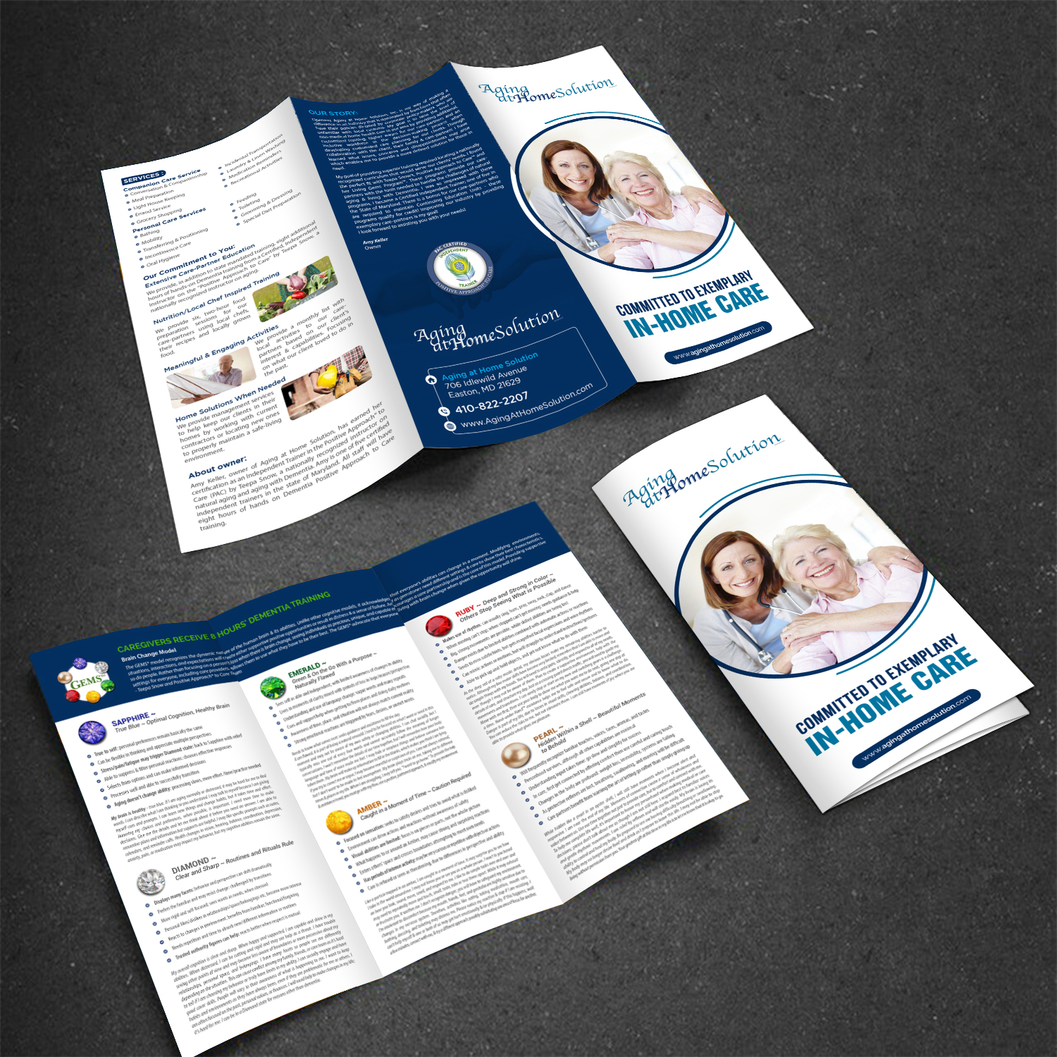 Brochure Design by GraphicsGuru for Aging at Home Solution | Design #22023606