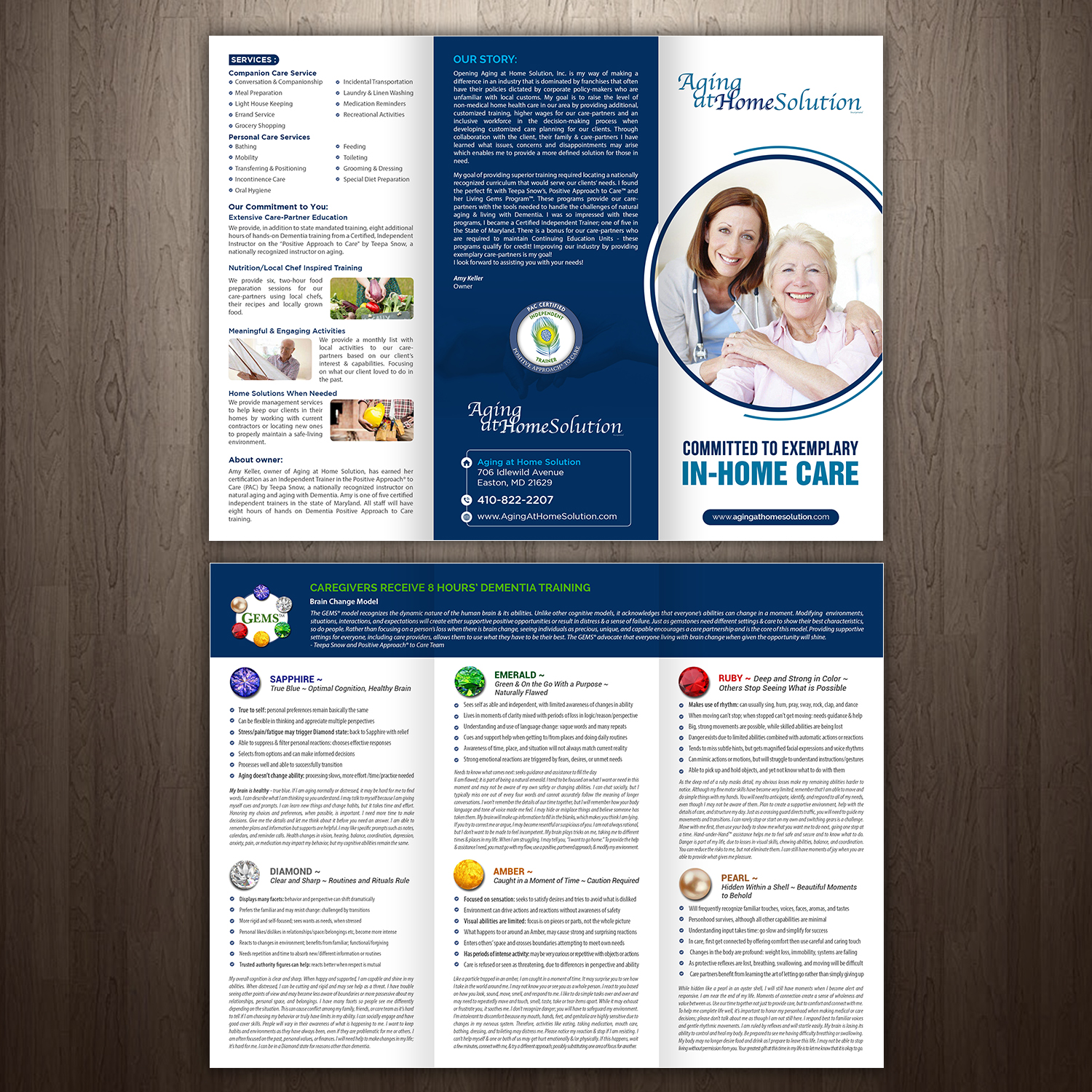 Brochure Design by GraphicsGuru for Aging at Home Solution | Design #22023612