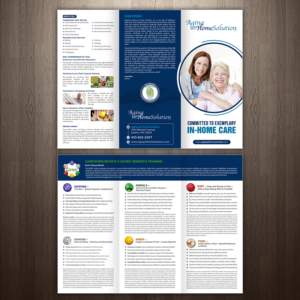 Brochure Design by GraphicsGuru for Aging at Home Solution | Design: #22023612