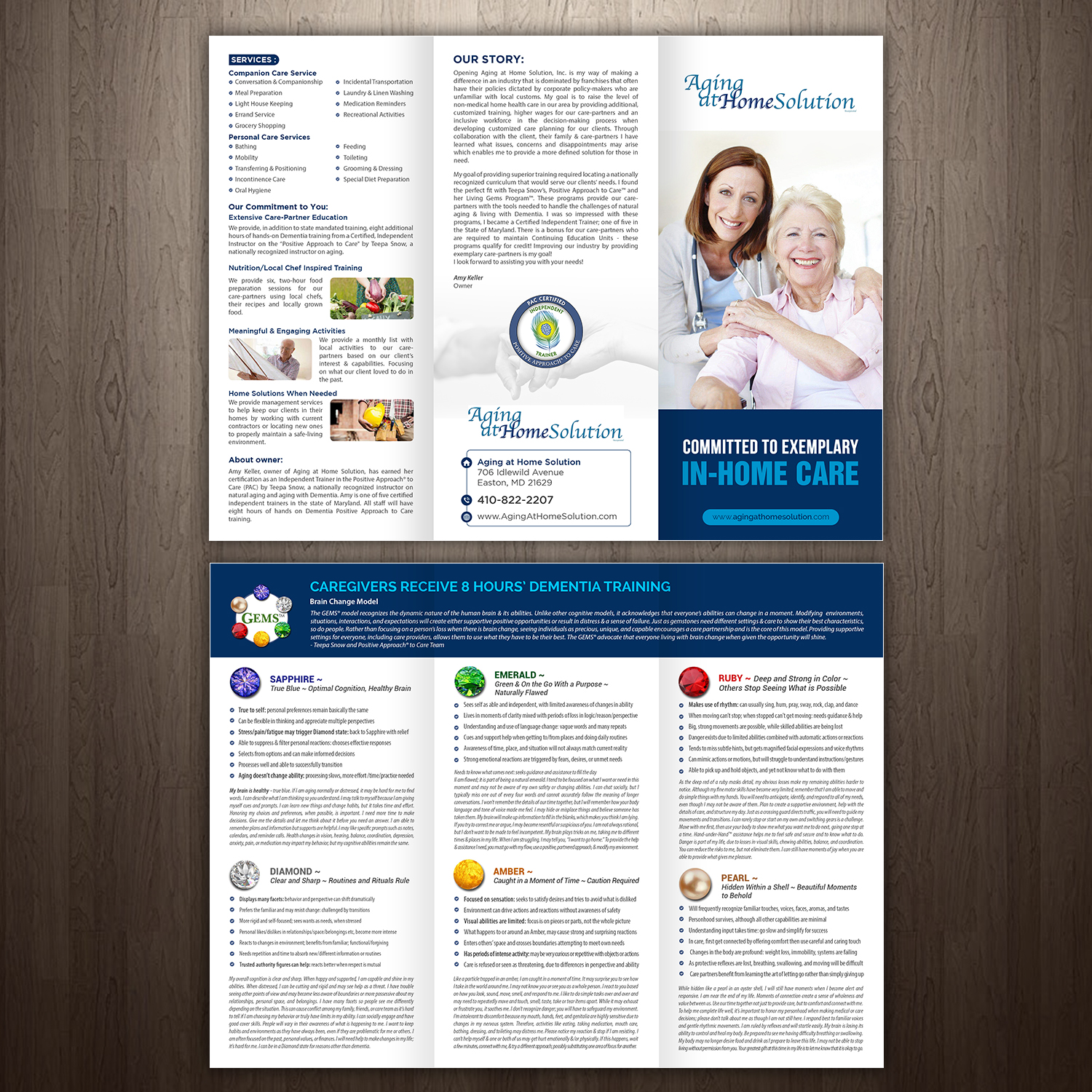 Brochure Design by GraphicsGuru for Aging at Home Solution | Design #22023974
