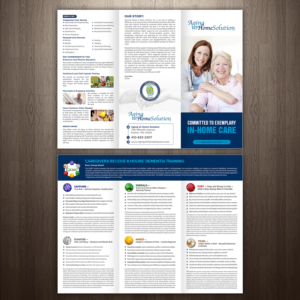 Brochure Design by GraphicsGuru for Aging at Home Solution | Design: #22023974