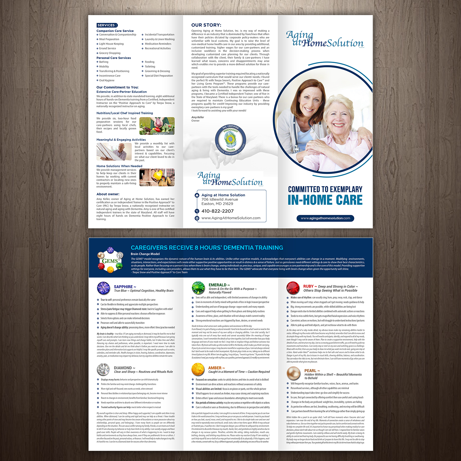 Brochure Design by GraphicsGuru for Aging at Home Solution | Design #22023975