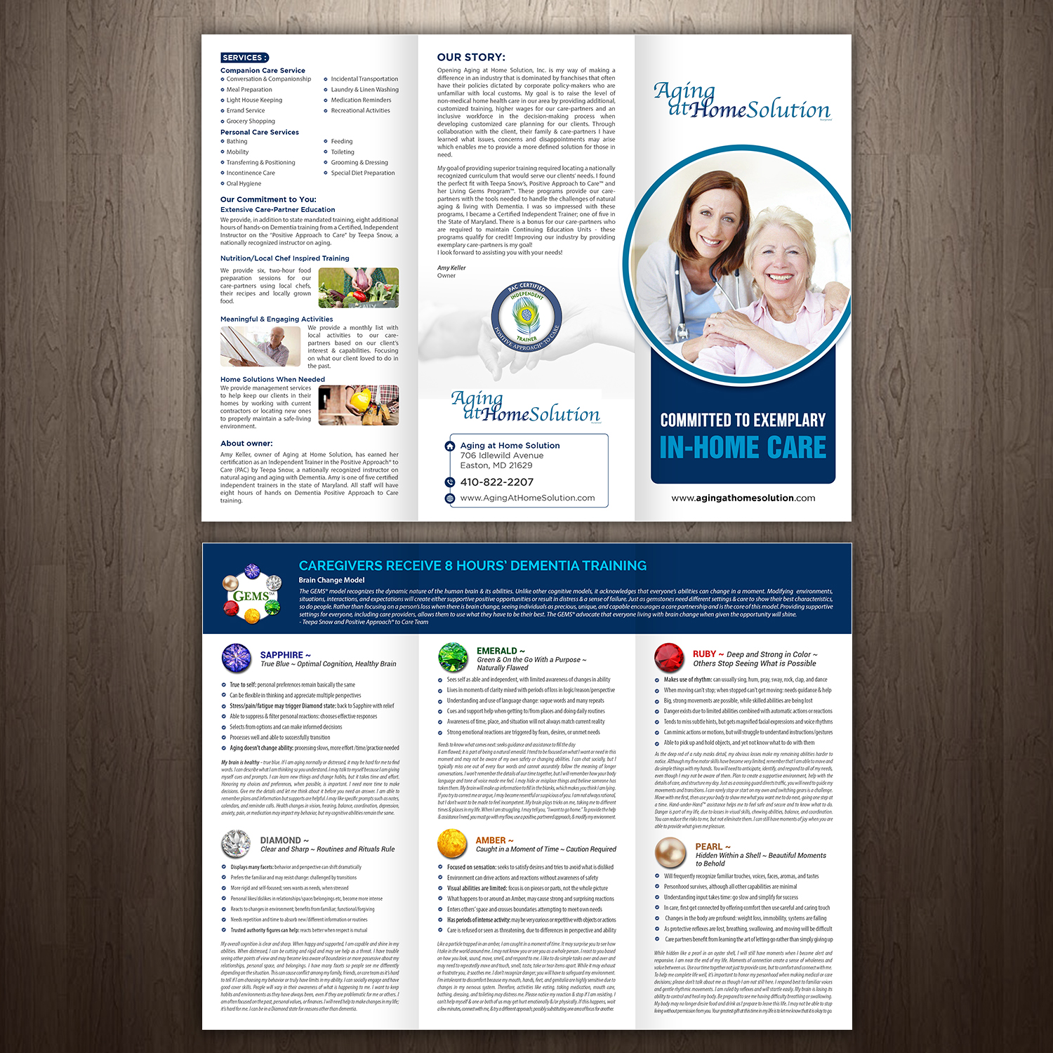 Brochure Design by GraphicsGuru for Aging at Home Solution | Design #22023976