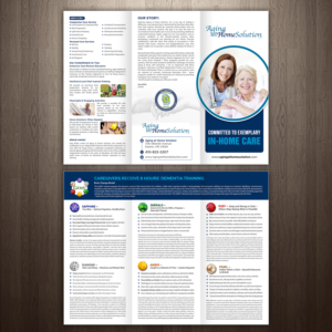Design de Brochure par GraphicsGuru pour Aging at Home Solution | Design : #22023976