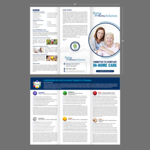 Brochure Design by GraphicsGuru for Aging at Home Solution | Design: #22025779