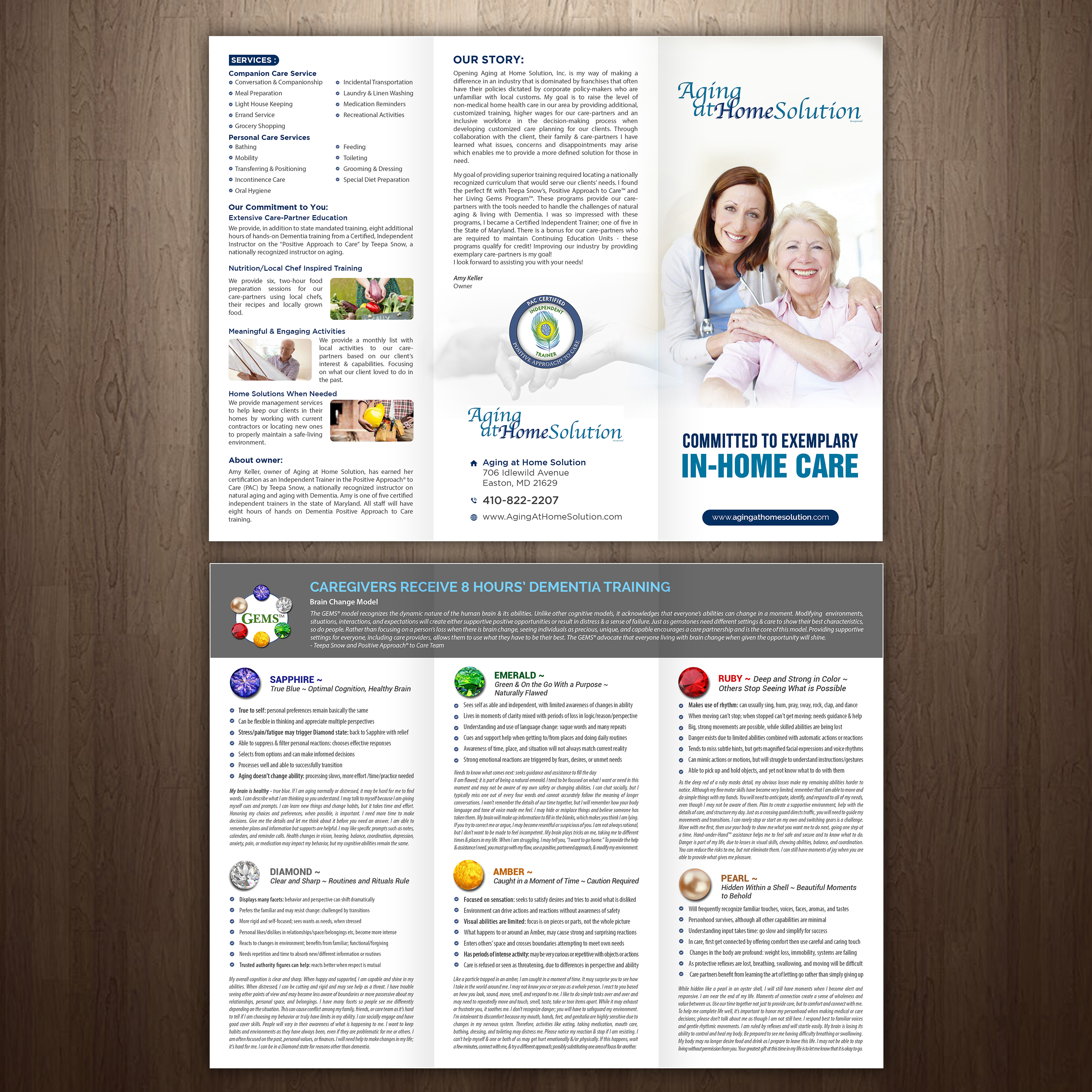 Diseño de Brochure por GraphicsGuru para Aging at Home Solution | Diseño #22043268