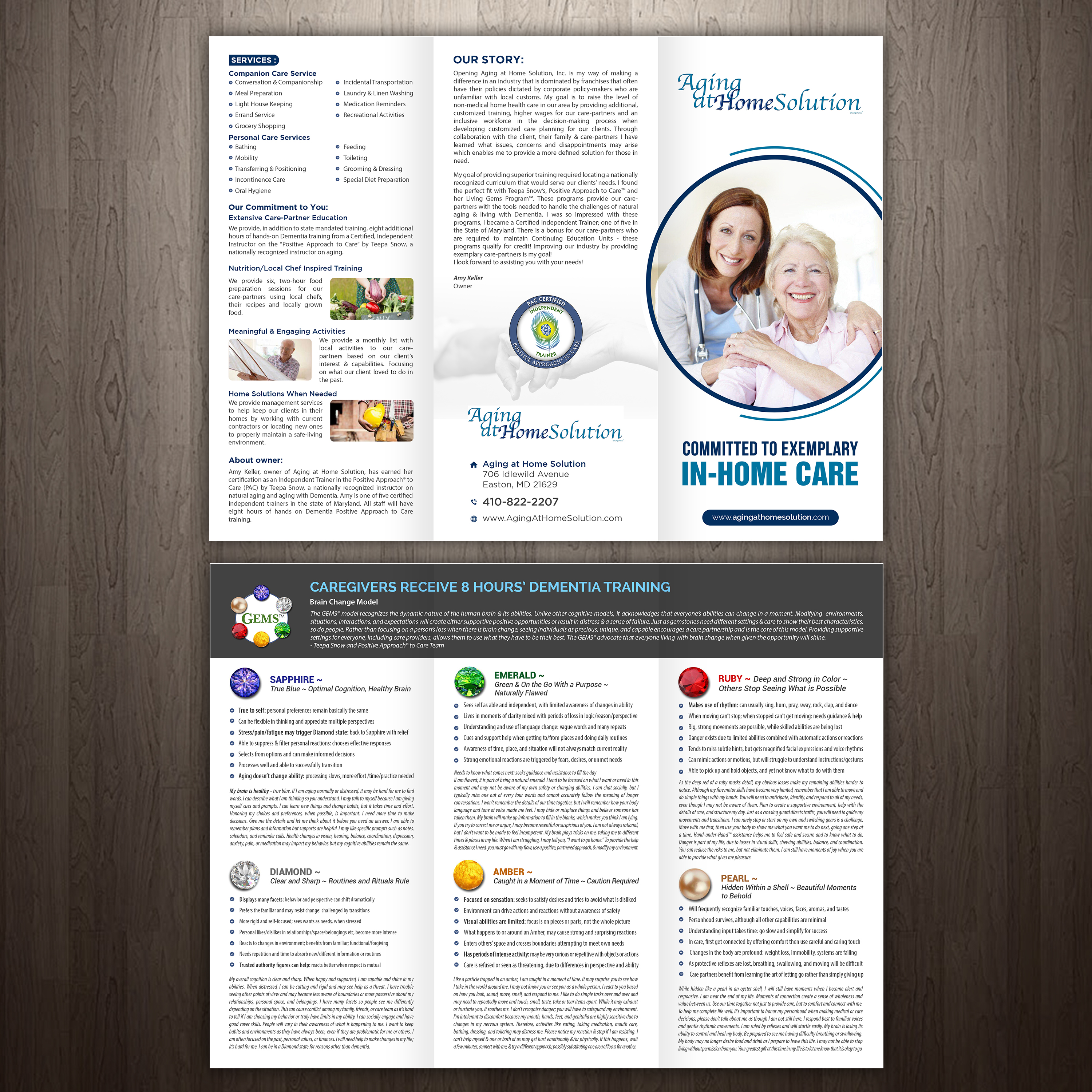 Brochure Design by GraphicsGuru for Aging at Home Solution | Design #22043289