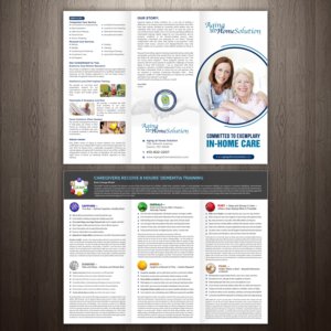 Brochure Design by GraphicsGuru for Aging at Home Solution | Design: #22043289
