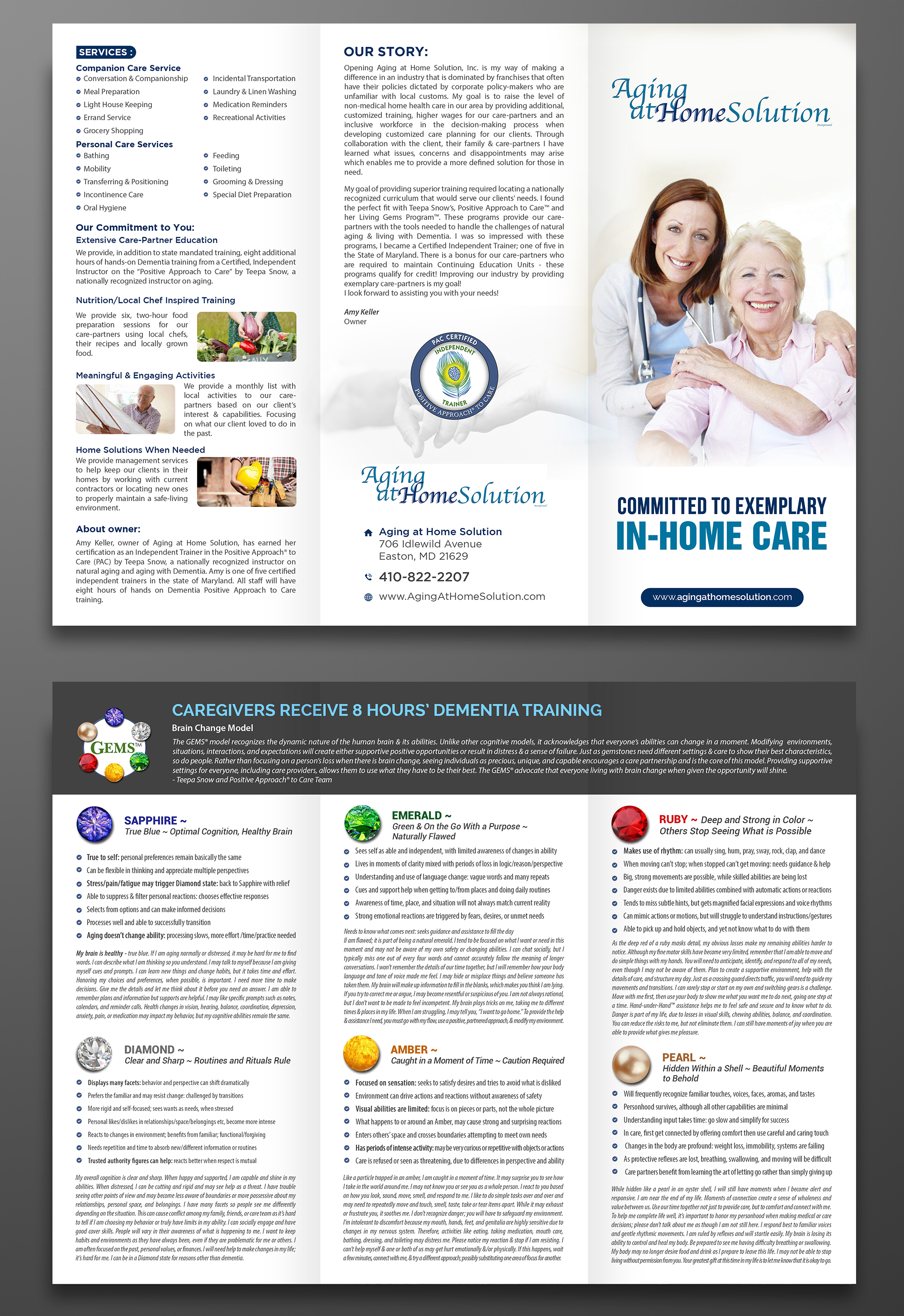 Brochure Design by GraphicsGuru for Aging at Home Solution | Design #22043527