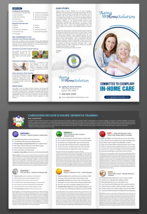 Brochure Design by GraphicsGuru for Aging at Home Solution | Design: #22043528